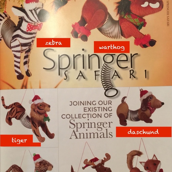 SULLIVAN GIFT SPRINGER SLINKY ORNAMENTS / 12-PC SAFARI COLLECTION / NWT / RARE! - Picture 14 of 16